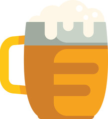 Large beer glass filled with cold, foamy beer, perfect for quenching your thirst on a hot day