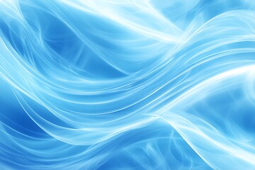 Obraz premium Abstract light blue background with smooth, soft waves and curves
