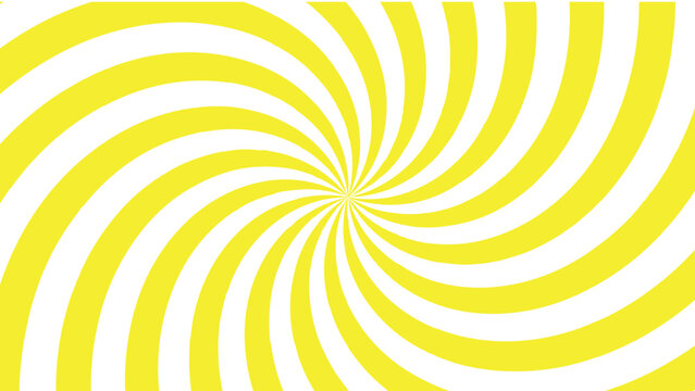 yellow sun burst, abstract yellow background, yellow and white swirl background, Vector illustration for swirl design, swirling radial pattern background.