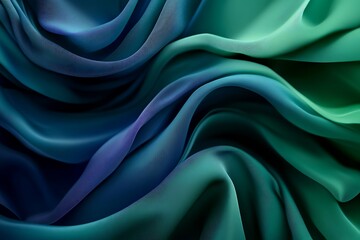 Obraz premium Abstract dark blue and green gradient background with sharp contrasts