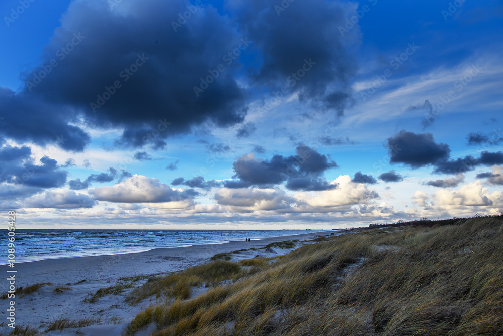 Wall mural Cold evening on Baltic sea.