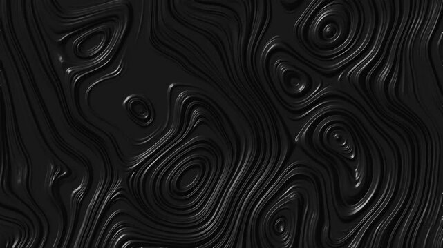 Abstract liquid glassy animated tech background topographic Moving waves morphing line as topographic map