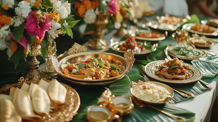 Indian wedding feast