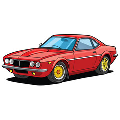 Obraz premium red sports car