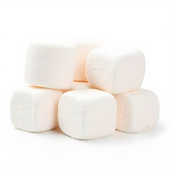 set of marshmallows, isolated on white background