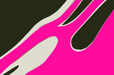 Abstract geometric background. The poster with the flat figures. Vector illustration.