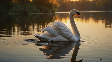 Fototapeta premium swan bird 