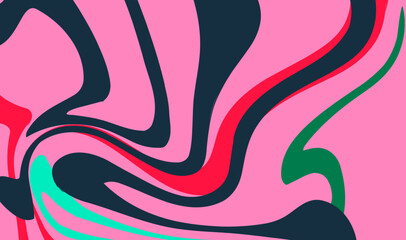 Abstract geometric background. The poster with the flat figures. Vector illustration.