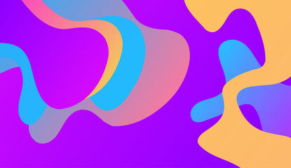Abstract geometric background. The poster with the flat figures. Vector illustration.
