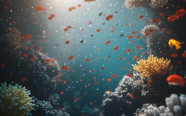 Fototapeta premium Underwater Wonders - Explore the Mysteries of the Ocean World