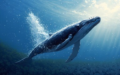 Fototapeta premium Spirit of the Deep Sea - Exploring the Mysteries of the Ocean