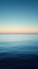 Fototapeta premium Serene Ocean Meets Tranquil Evening Sky