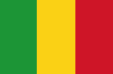 flag of mali natinal country