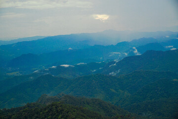 Fototapeta premium Breathtaking mountain sunrise remote wilderness scenic view nature exploration aerial perspective tranquility and beauty