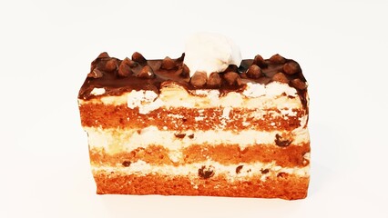 Pastry Chocolate Cake, Dry Cake, Birthday Cake  Cookie | Perfect for Dessert Displays, Bakery Promotions, and Food Photography | Ideal for Celebrations and Special Occasions