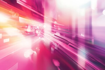 Abstract light trails over a dynamic tech-inspired business background