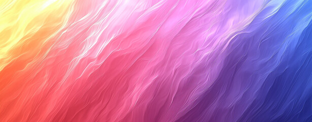 Obraz premium Iridescent purple pink blue red yellow background. Glowing Aesthetic Backdrop. Trendy vaporwave creative gradient