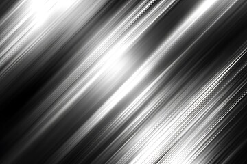 Abstract glowing silver trendlines on a gradient black background