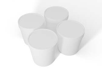 Dairy Ice Cream Cup Mockup