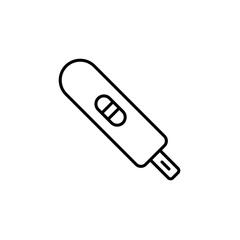 Pregnancy test thin line vector icon