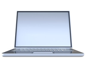 computer portatile su fondo trasparente isolato