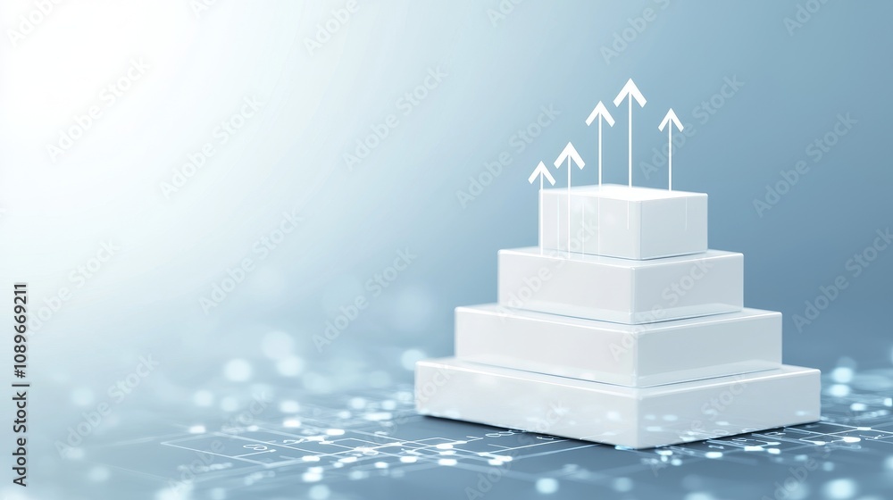 Poster growth strategy insights business sector graphic design digital environment abstract viewpoint data 