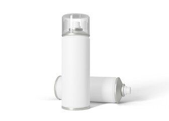 Realistic Spray Paint Can Mockup