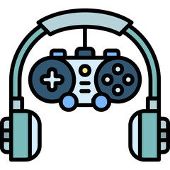 Fototapeta premium Gaming Headset icon