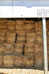 Hay Bales in a Barn