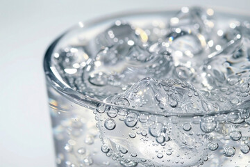 glass water sparkling