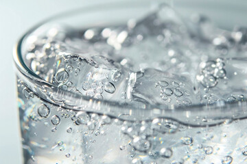 glass water sparkling