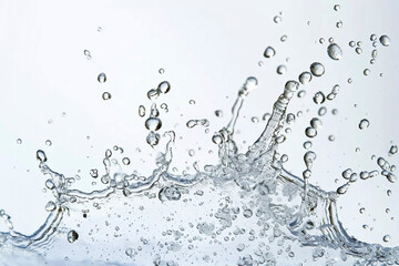 splash of water white screen