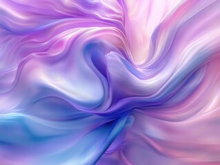 Obraz premium Purple Blue Swirl Abstract Painting