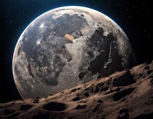 mystical planet, mysterious moon