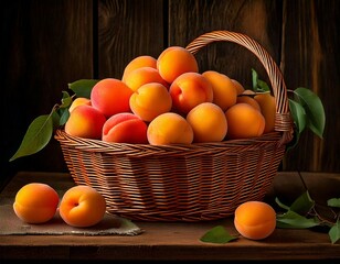 apricots in the basket