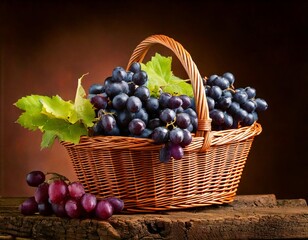 grapes in a basket