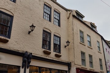 facade of a house in Whitby - North Yorkshire - united kingdom