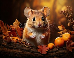 a forest mouse from a fairy tale