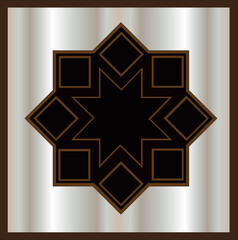 creative decorative illustration pattern for retro, vintage, print, textile, tile, stained glass and art.