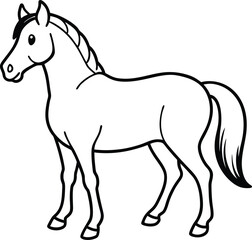 Obraz premium Horse Line Art
