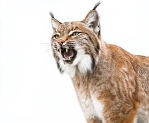 Fototapeta premium lynx isolated on white background