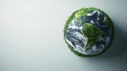 Fototapeta premium Green Earth Globe Sustainable Planet Ecology Concept