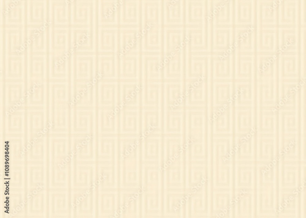 Poster Beige Islamic ornament featuring repeated geometric motifs on transparent background in premium quality traditional vector pattern design.