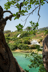 Wadi Darbat, located in the Dhofar region of Oman, is a lush, scenic valley known for its stunning waterfalls, crystal-clear lakes, and vibrant greenery.