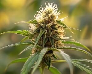 Wild Brown Cannabis Buds: White Buffalo Strain, A Medicinal Flower from Nature's Ganja Tree