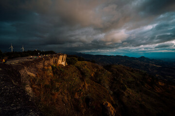 sunset in the mountains