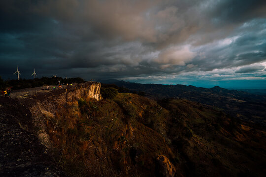sunset in the mountains