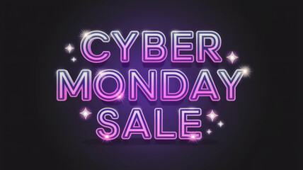 Fototapeta premium Cyber Monday design. Cyber Monday sale banner. Cyber monday sales background.