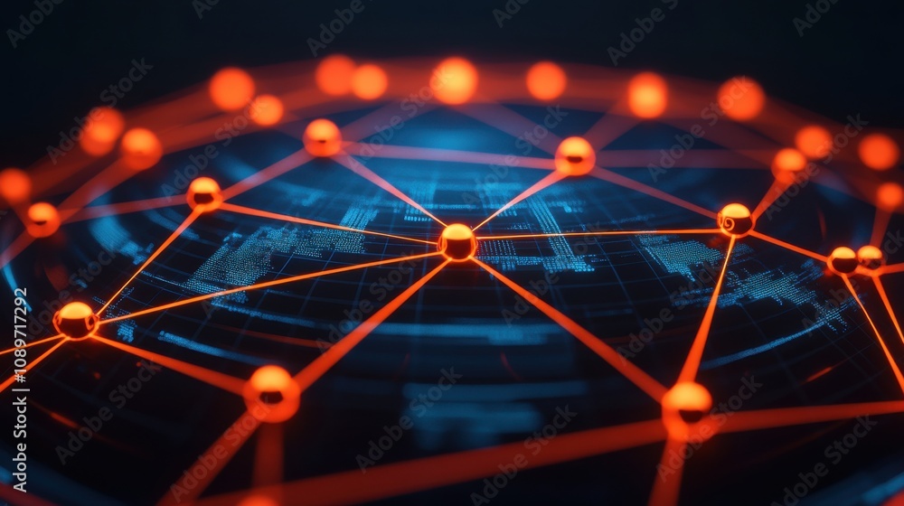 Poster analytics for seo keywords concept. futuristic network visualization concept