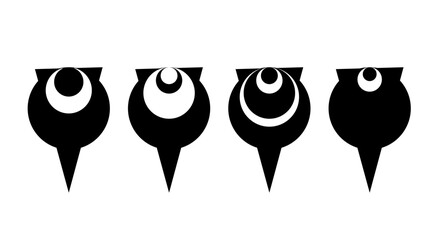 Abstract Geometric Owl Designs For Abstract Backgrounds